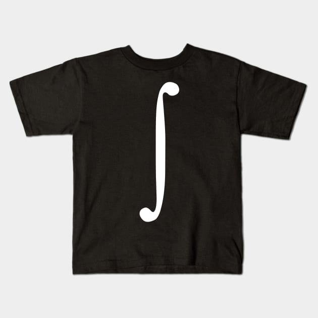 integral symbol Kids T-Shirt by samzizou